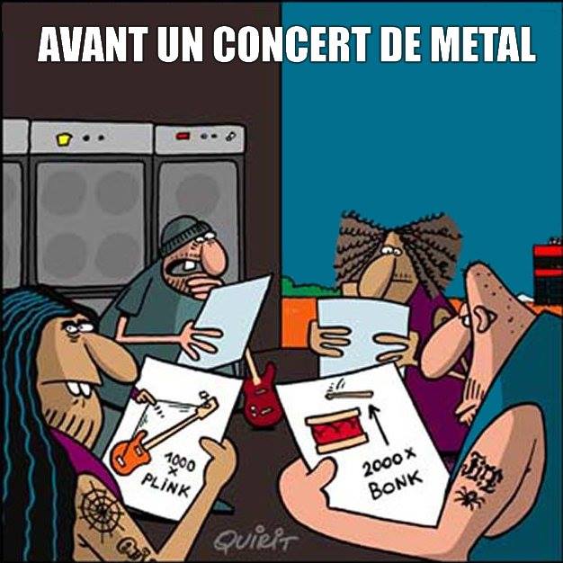 Avant un concert de métal