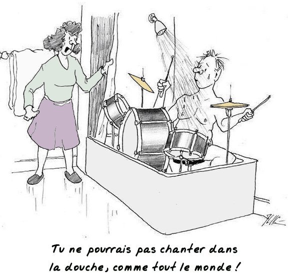 Chanter sous la douche