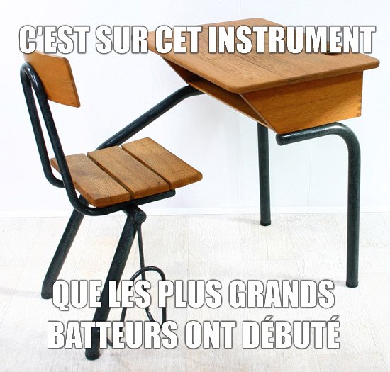 Batteur, débuts