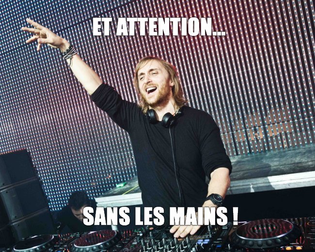 David Guetta sans les mains