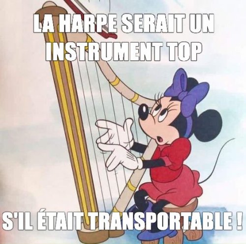 Harpe, un instrument intransportable