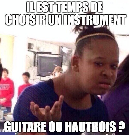 Hautbois ou guitare, il est temps de choisir un instrument