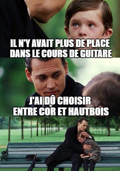 Il n'y avait plus de place dans le cours de guitare