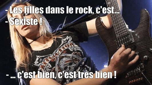 Les filles dans le rock