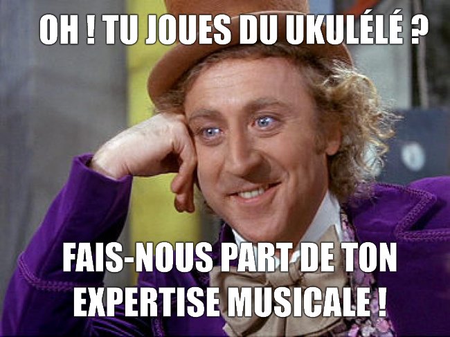 Tu joues du ukulélé ?