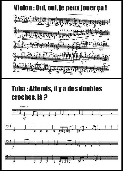 Violon VS tuba