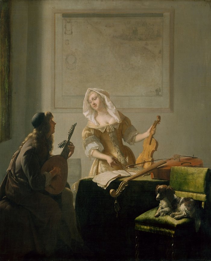 La leçon de musique, 1671
