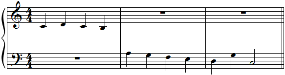 Piano, clef de sol et clef de fa