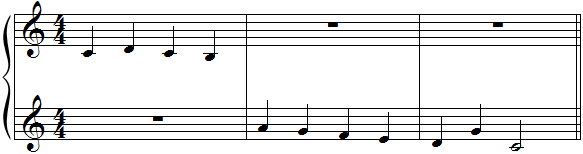 Piano, 2 clefs de sol, deuxième à l'octave