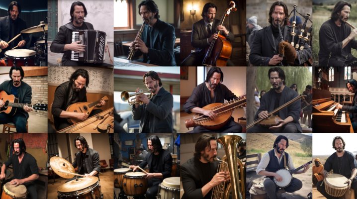 Keanu Reeves joue de tous les instruments