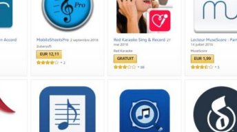 Applications musicales gratuites sur Amazon