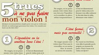 Les choses à ne pas faire avec son violon