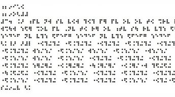 Lire les partitions en braille quand on est non-voyant