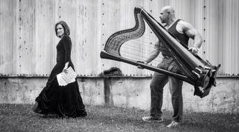 Blagues musicales, la harpe