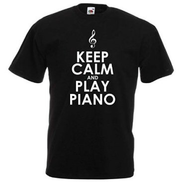 T-shirt piano Keep calm