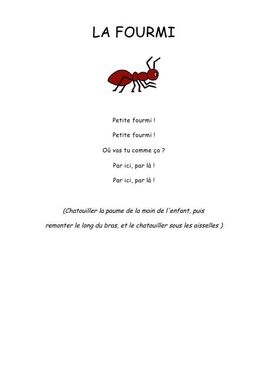 La fourmi - Comptine maternelle