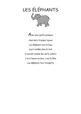 Les éléphants - Comptine maternelle