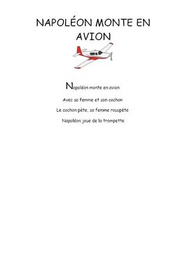 Napoléon monte en avion - Comptine maternelle