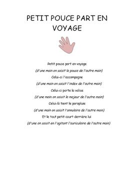 Petit pouce part en voyage - Comptine maternelle