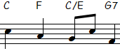 Accord de do mineur, notation anglo-saxonne