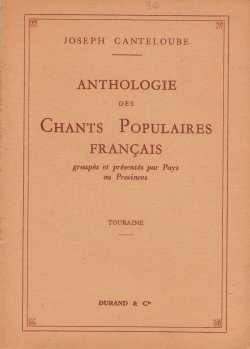 Chants populaires français. Touraine