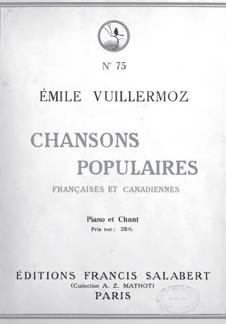 Chansons populaires françaises et canadiennes