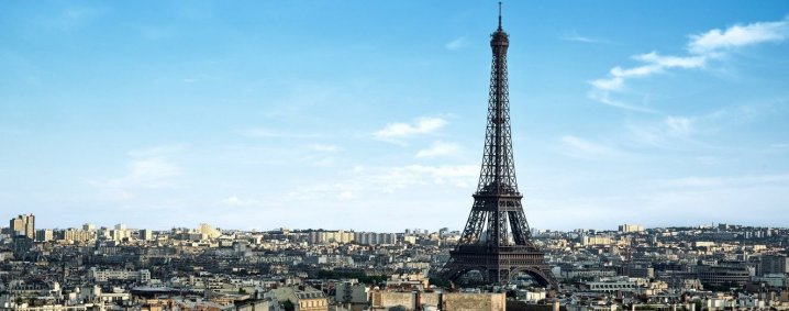 La ville de Paris et la tour Eiffel