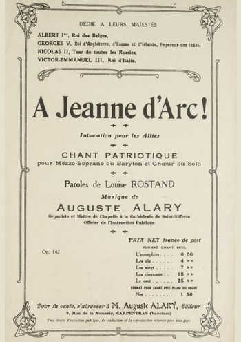 A Jeanne d'Arc Partition gratuite