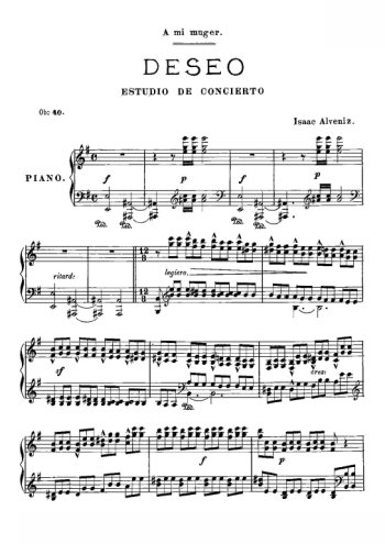 Etude de concert Partition gratuite