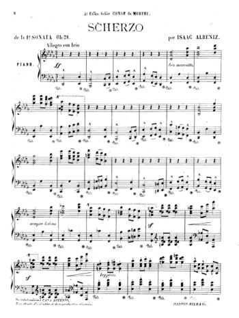 Sonate pour piano Partition gratuite