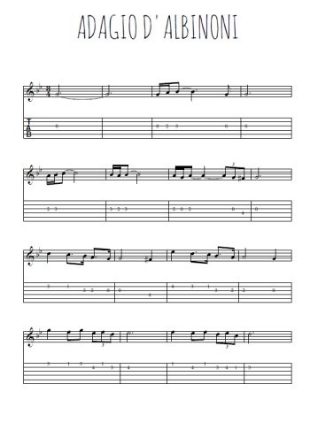 Téléchargez la tablature de la musique adagio-d-albinoni en PDF