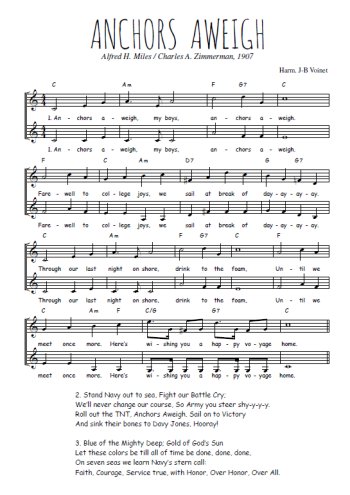 Alfred H. Miles / Charles A. Zimmerman - Anchors aweigh