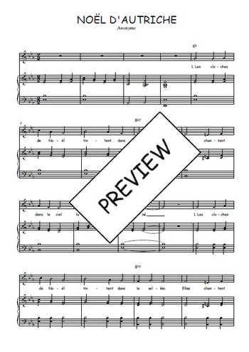 Téléchargez l'arrangement de la partition de Traditionnel-Noel-d-Autriche en PDF pour Chant et piano