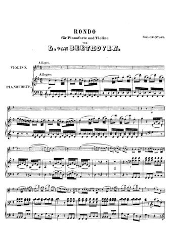 Pieces Pour Violon Et Piano De Beethoven Partition Gratuite Pieces Pour Violon Et Piano De Beethoven Partition Gratuite