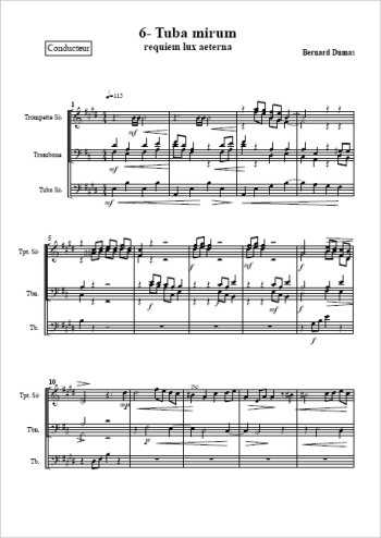 Requiem 06-Tuba mirum Partition gratuite