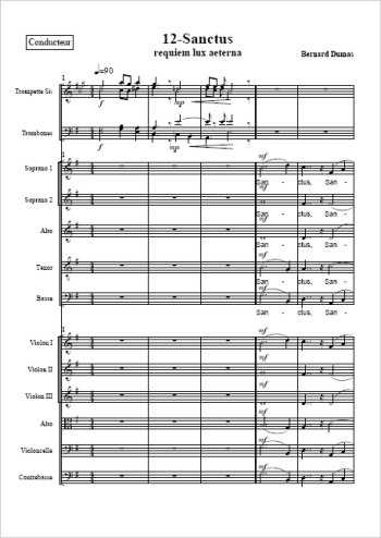 Requiem 12-Sanctus Partition gratuite