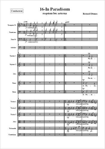 Requiem 16-In paradisum Partition gratuite