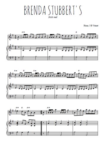Téléchargez l'arrangement de la partition de irlande-brenda-stubbert-s en PDF pour Mélodie et piano