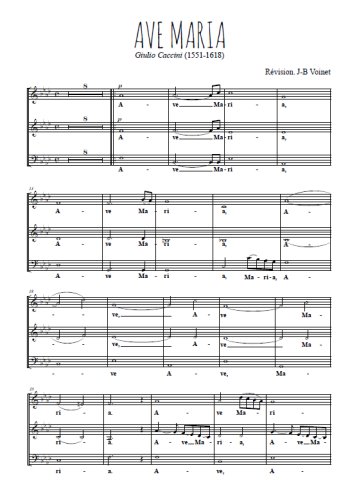 Giulo Caccini - Ave Maria