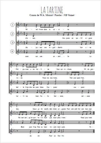 W.A. Mozart - La tartine