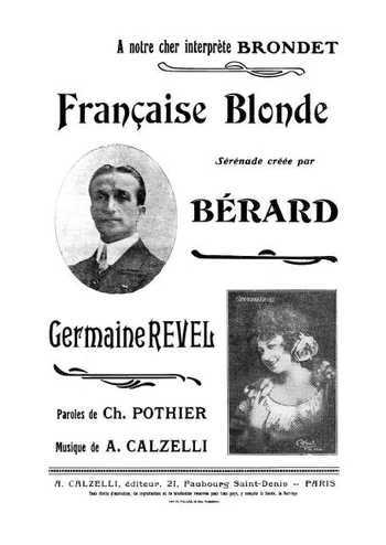 Française Blonde Partition gratuite