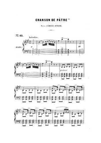 Chanson de pâtre Partition gratuite
