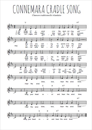Connemara Cradle Song Partition gratuite
