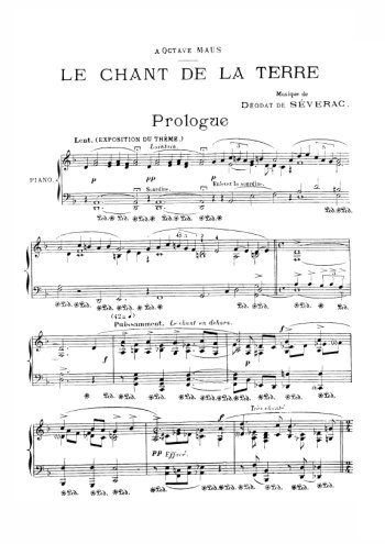 Le chant de la Terre Partition gratuite