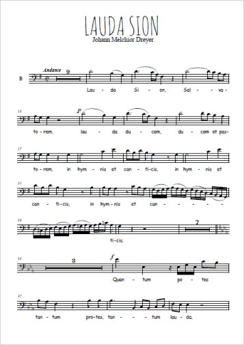 Lauda Sion Partition gratuite