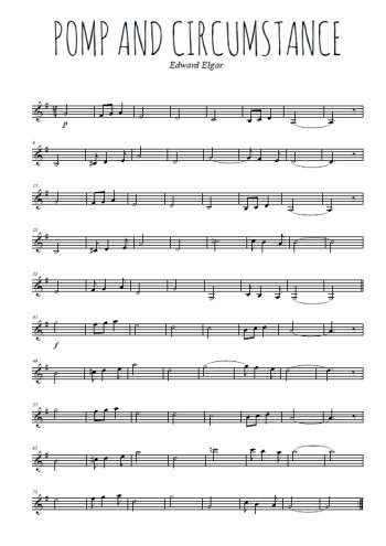 Pomp and circumstance Partition gratuite