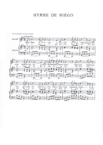 Hymne de Riego Partition gratuite