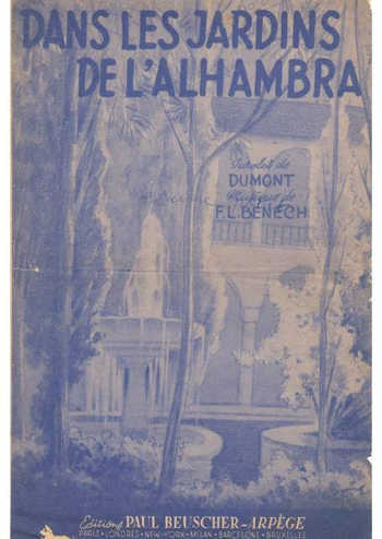 Dans les jardins de l'Alhambra Partition gratuite