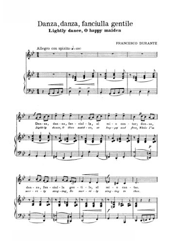Danza, danza, fanciulla gentile Partition gratuite