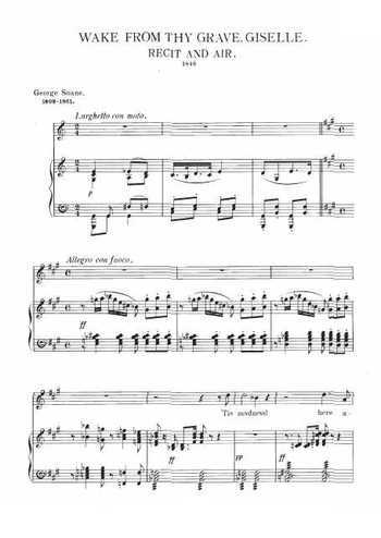 Wake from thy grave, Giselle Partition gratuite